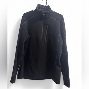 Kuhl Black Pullover with Quarter-Zip